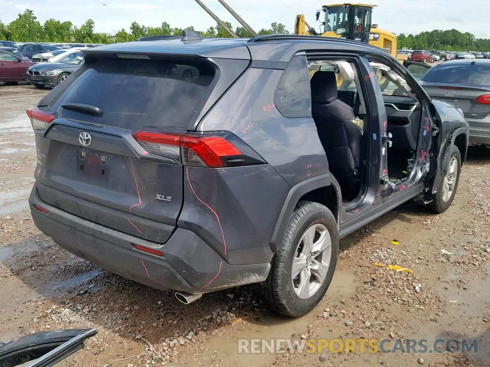 4 Фотография поврежденного автомобиля JTMW1RFV4KD022416 TOYOTA RAV4 XLE 2019