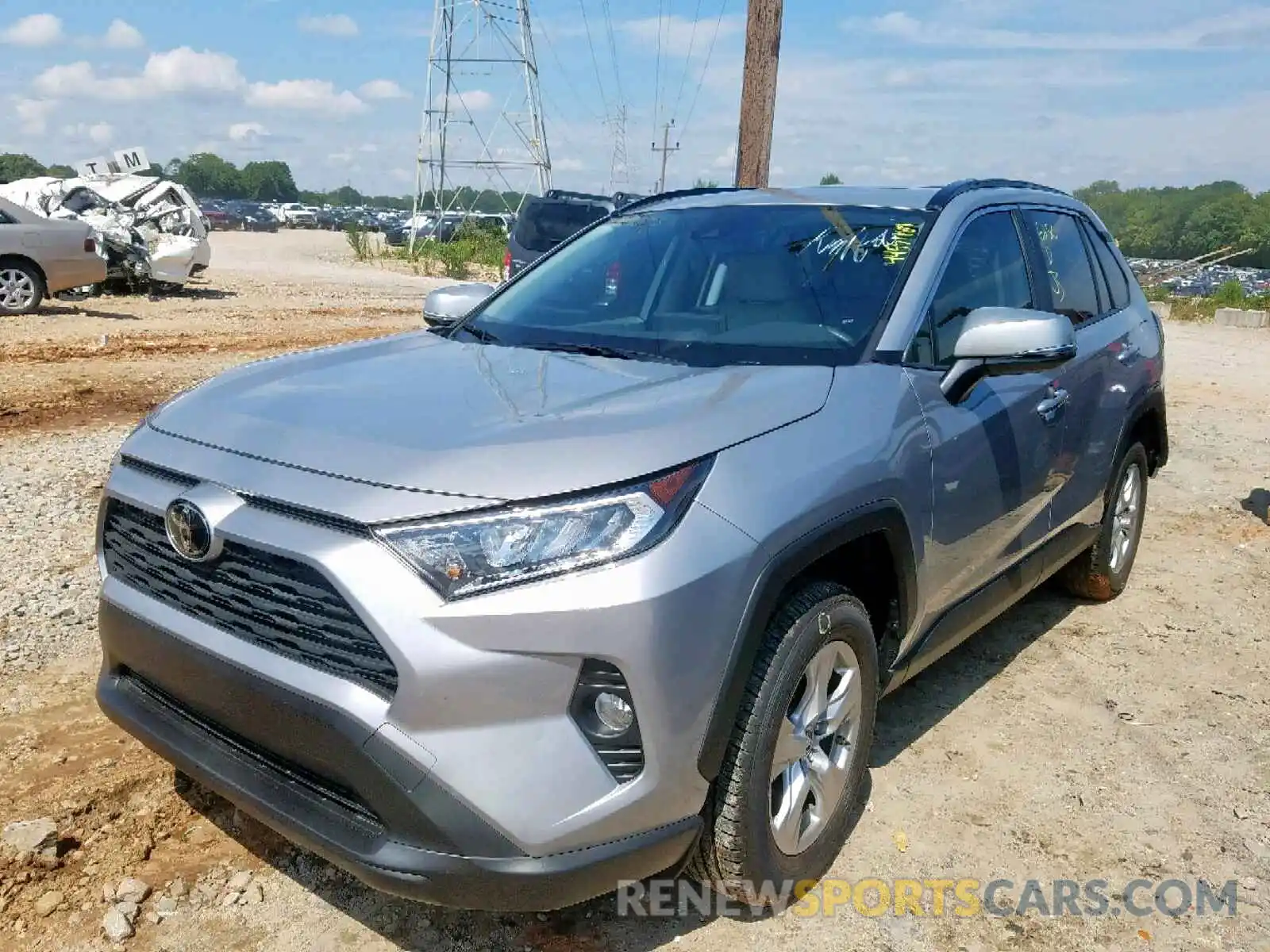 2 Photograph of a damaged car JTMW1RFV5KD004099 TOYOTA RAV4 XLE 2019