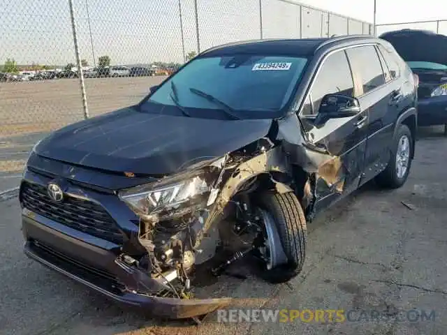 2 Photograph of a damaged car JTMW1RFV6KD008694 TOYOTA RAV4 XLE 2019