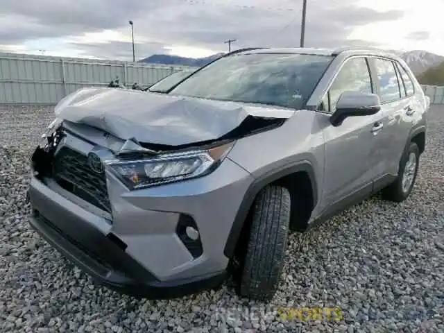 2 Photograph of a damaged car JTMW1RFV7KD500781 TOYOTA RAV4 XLE 2019