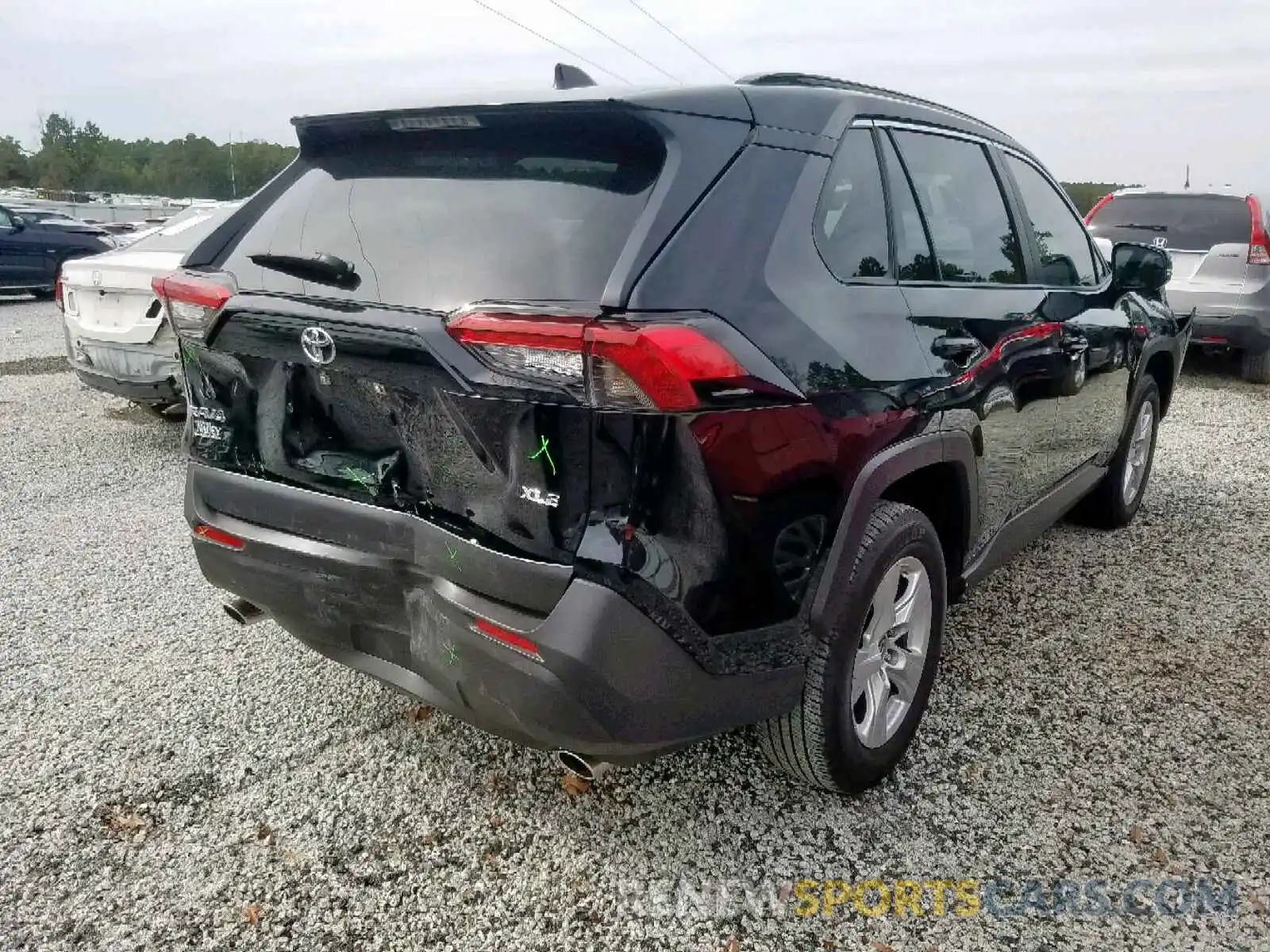 4 Photograph of a damaged car JTMW1RFV9KD008155 TOYOTA RAV4 XLE 2019