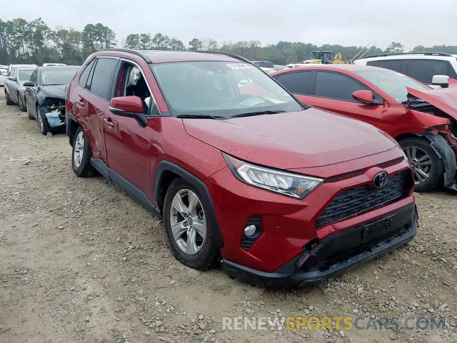 1 Photograph of a damaged car JTMW1RFV9KD508607 TOYOTA RAV4 XLE 2019