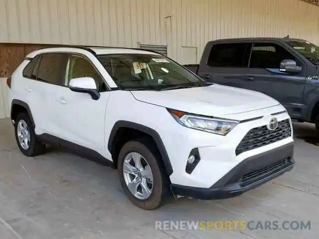 1 Photograph of a damaged car JTMW1RFVXKD010335 TOYOTA RAV4 XLE 2019