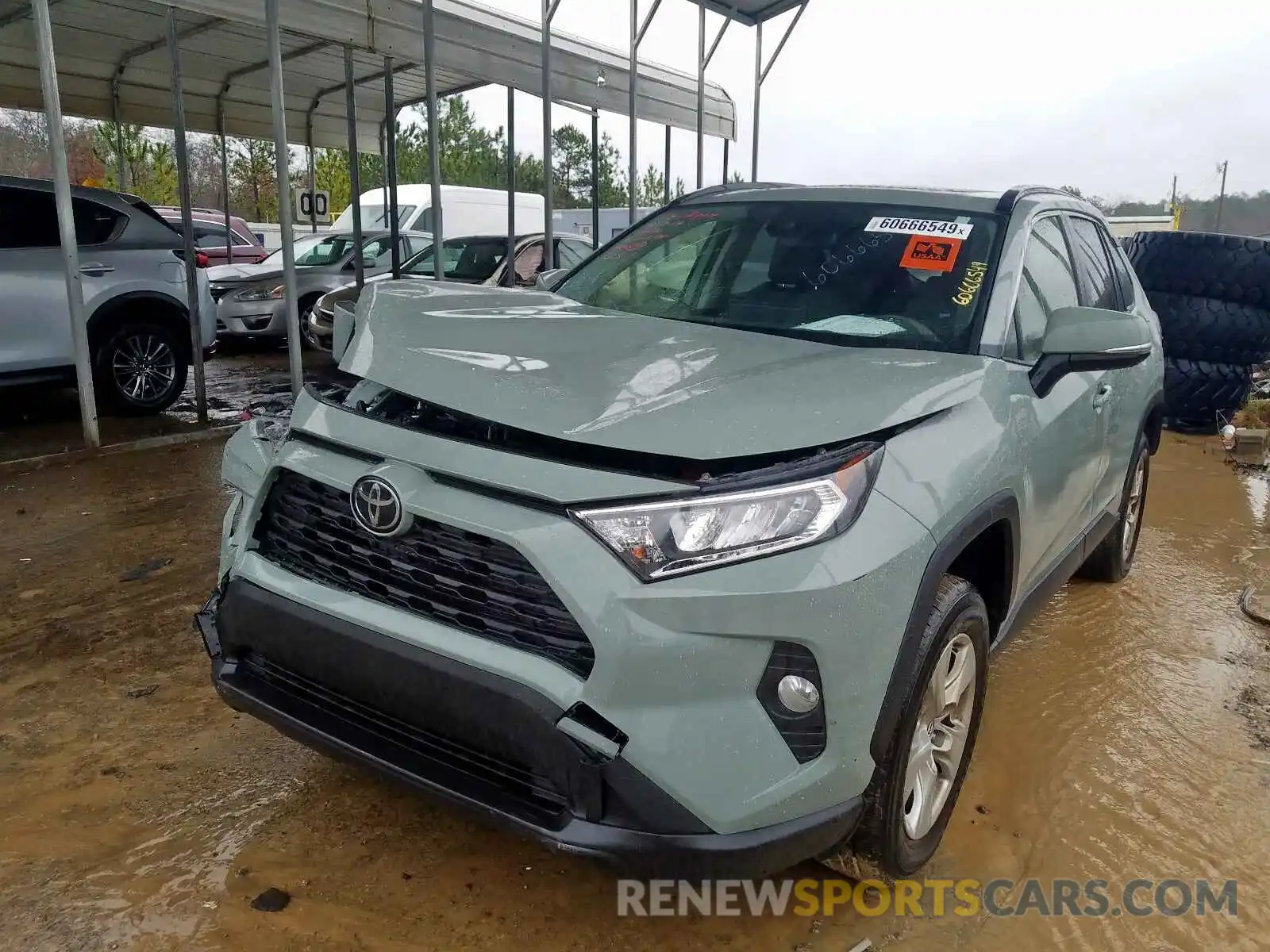 2 Photograph of a damaged car JTMW1RFVXKD020637 TOYOTA RAV4 XLE 2019