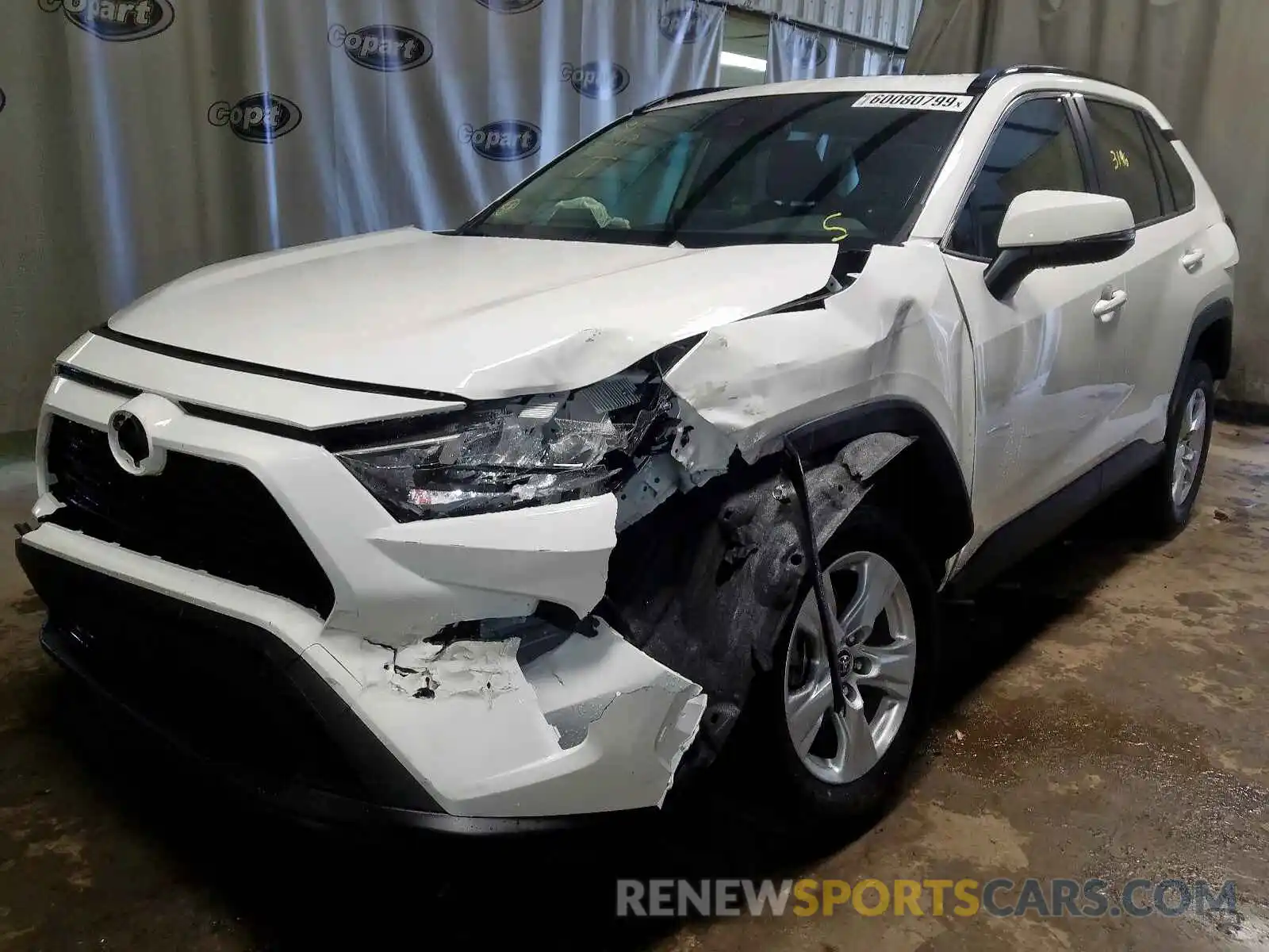 2 Photograph of a damaged car JTMW1RFVXKD021772 TOYOTA RAV4 XLE 2019