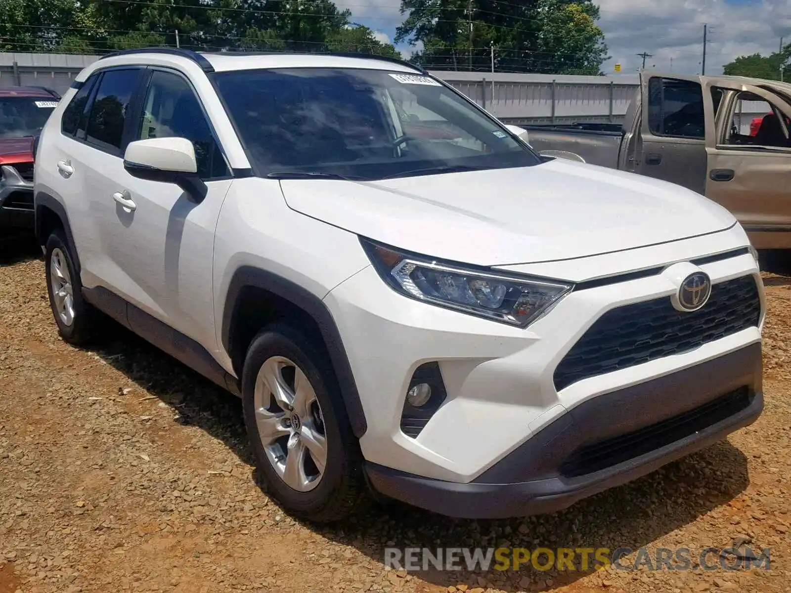 1 Photograph of a damaged car JTMW1RFVXKJ001894 TOYOTA RAV4 XLE 2019