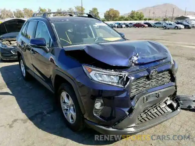 1 Photograph of a damaged car JTMW1RFVXKJ013186 TOYOTA RAV4 XLE 2019