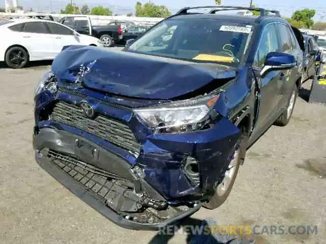 2 Фотография поврежденного автомобиля JTMW1RFVXKJ013186 TOYOTA RAV4 XLE 2019