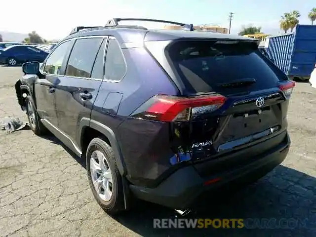 3 Photograph of a damaged car JTMW1RFVXKJ013186 TOYOTA RAV4 XLE 2019