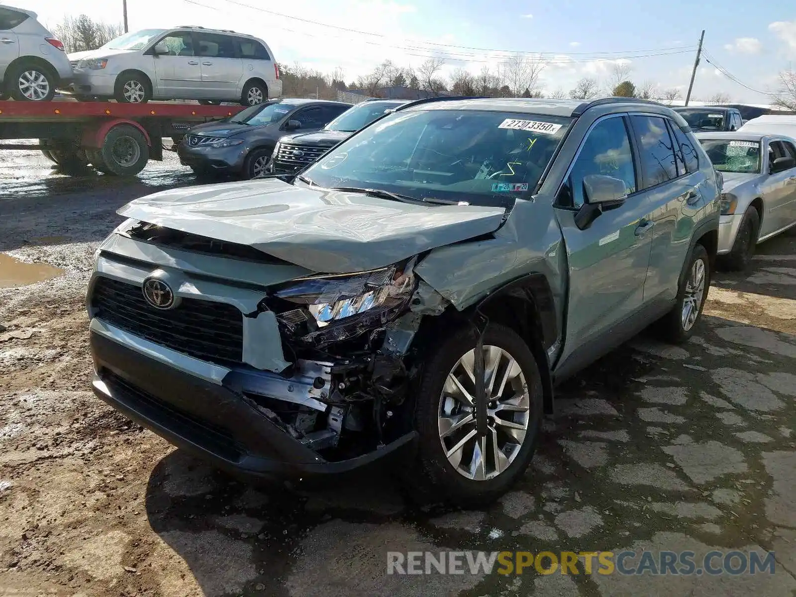 2 Фотография поврежденного автомобиля 2T3A1RFV1KW048128 TOYOTA RAV4 XLE P 2019