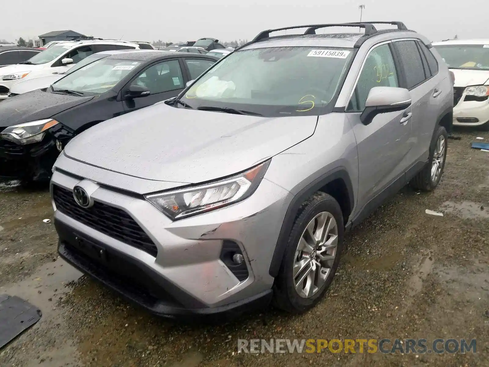 2 Фотография поврежденного автомобиля 2T3A1RFV5KC038543 TOYOTA RAV4 XLE P 2019