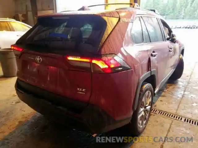 4 Photograph of a damaged car 2T3A1RFV8KC011501 TOYOTA RAV4 XLE P 2019