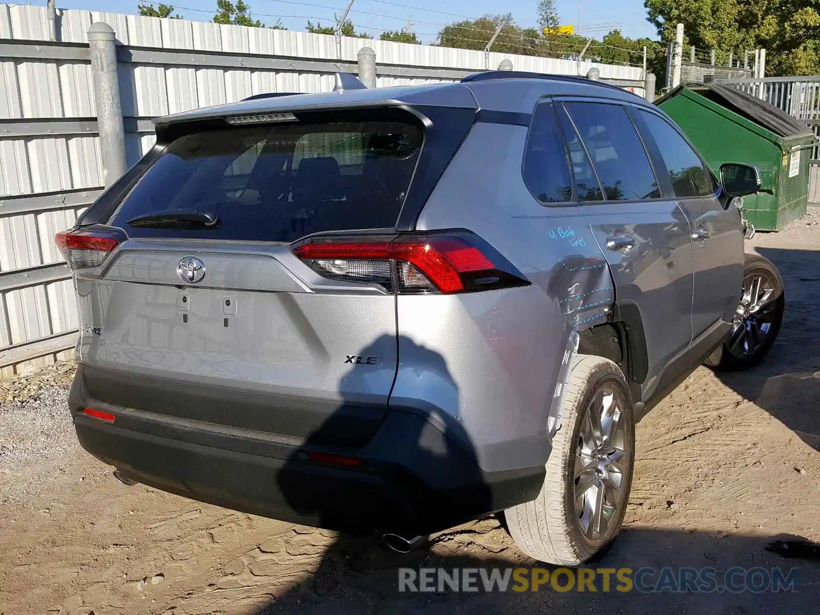 4 Photograph of a damaged car 2T3C1RFV1KC028228 TOYOTA RAV4 XLE P 2019