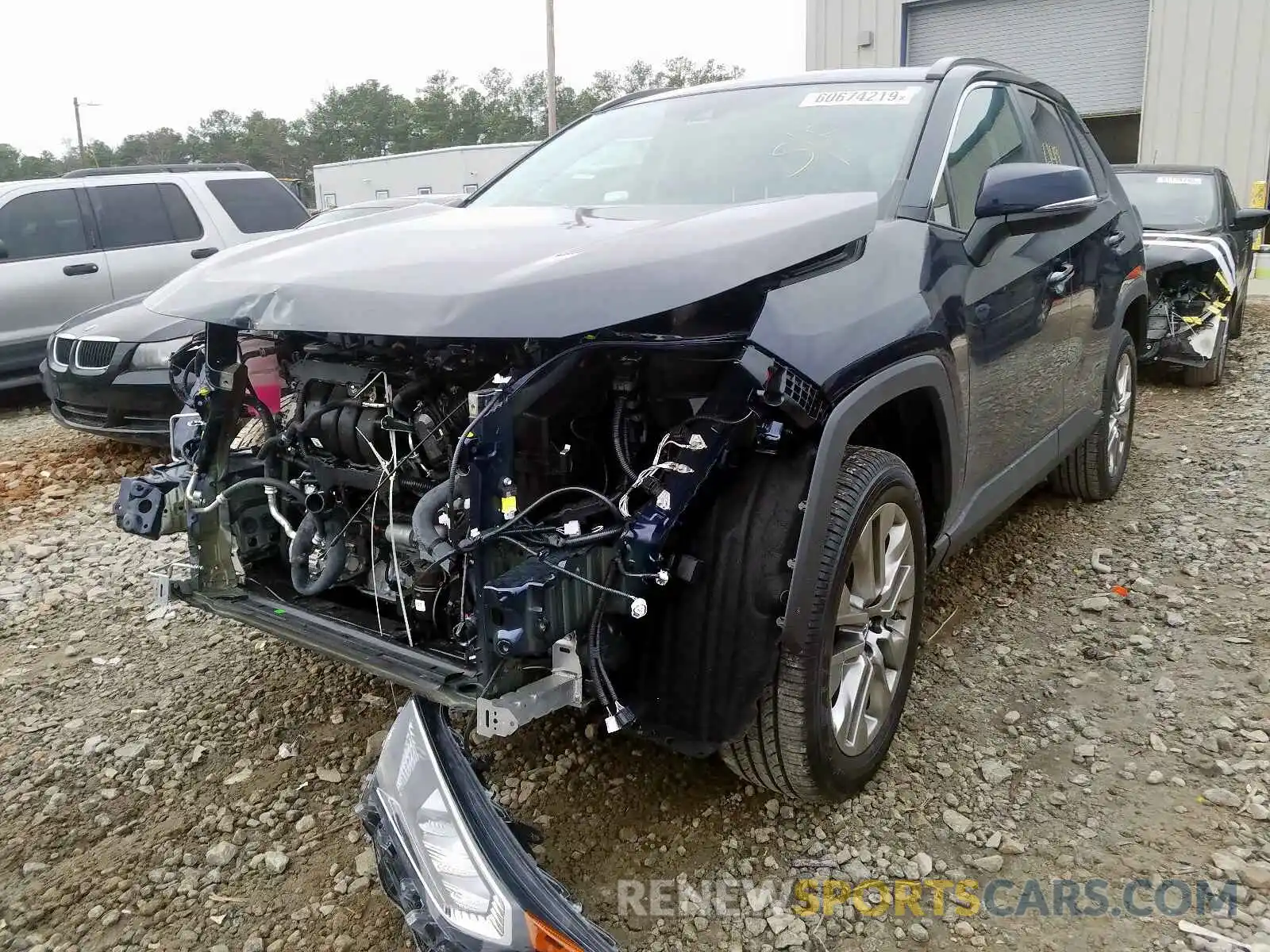 2 Photograph of a damaged car 2T3C1RFV8KC001544 TOYOTA RAV4 XLE P 2019