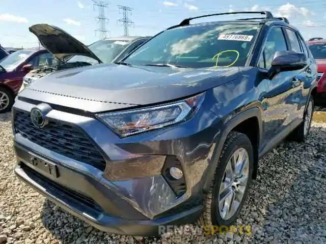 2 Photograph of a damaged car JTMA1RFVXKD014959 TOYOTA RAV4 XLE P 2019