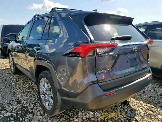 3 Photograph of a damaged car JTMA1RFVXKD014959 TOYOTA RAV4 XLE P 2019