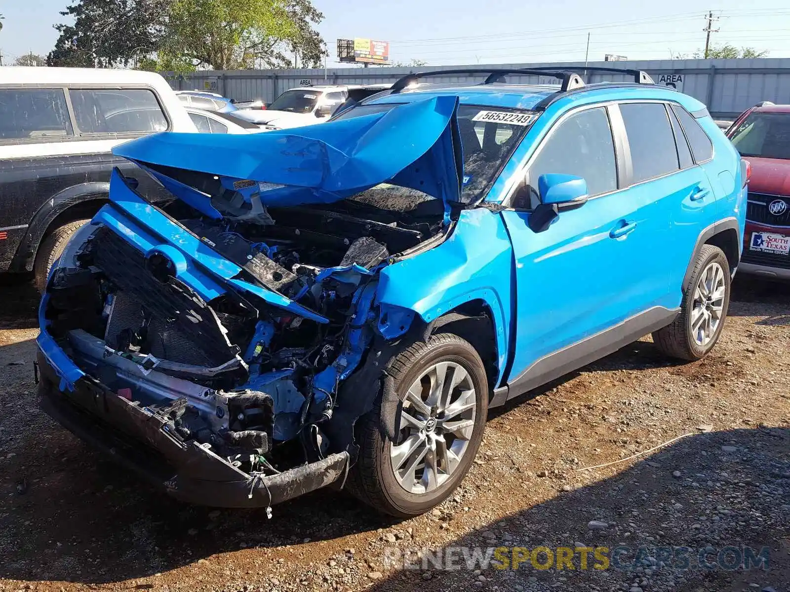 2 Photograph of a damaged car JTMC1RFV4KD013282 TOYOTA RAV4 XLE P 2019