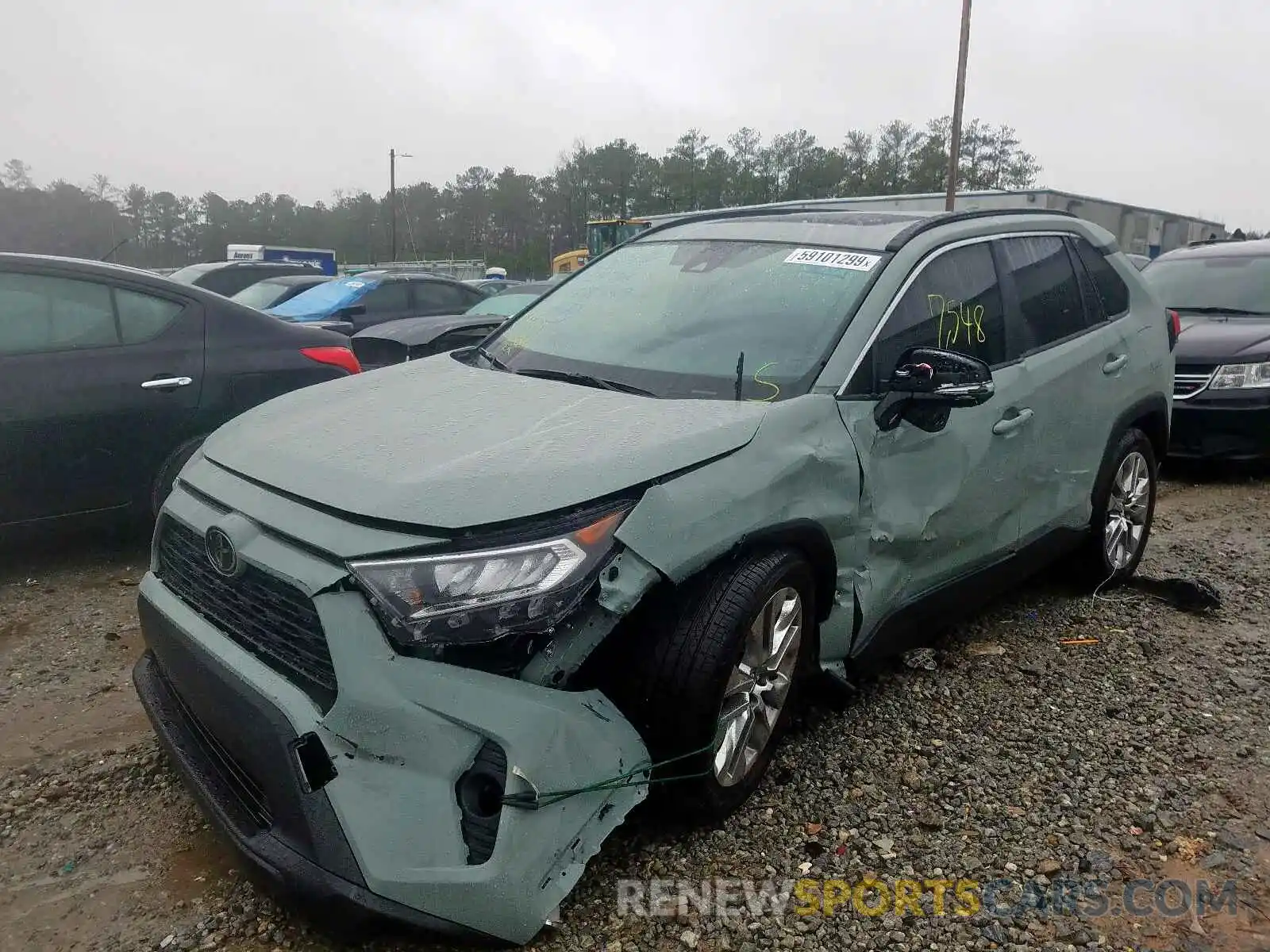 2 Photograph of a damaged car JTMC1RFV6KD510172 TOYOTA RAV4 XLE P 2019