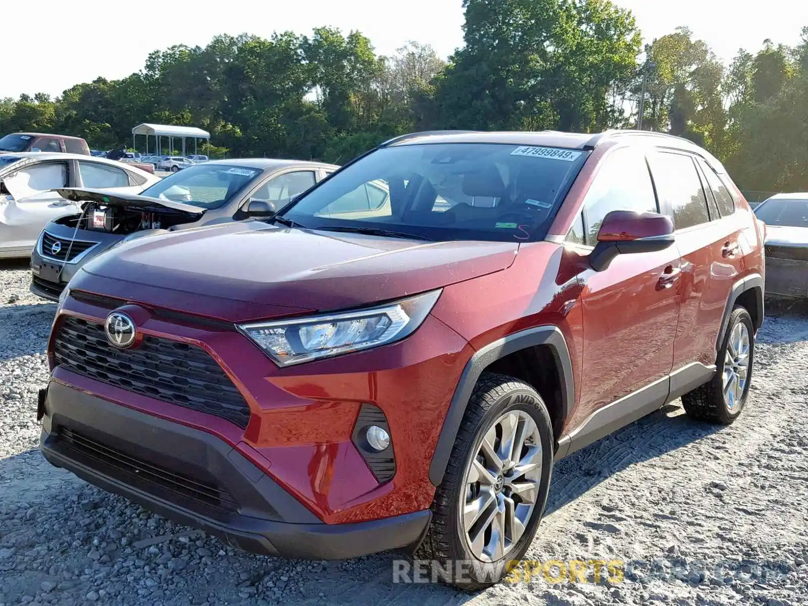 2 Photograph of a damaged car JTMC1RFV9KD017036 TOYOTA RAV4 XLE P 2019