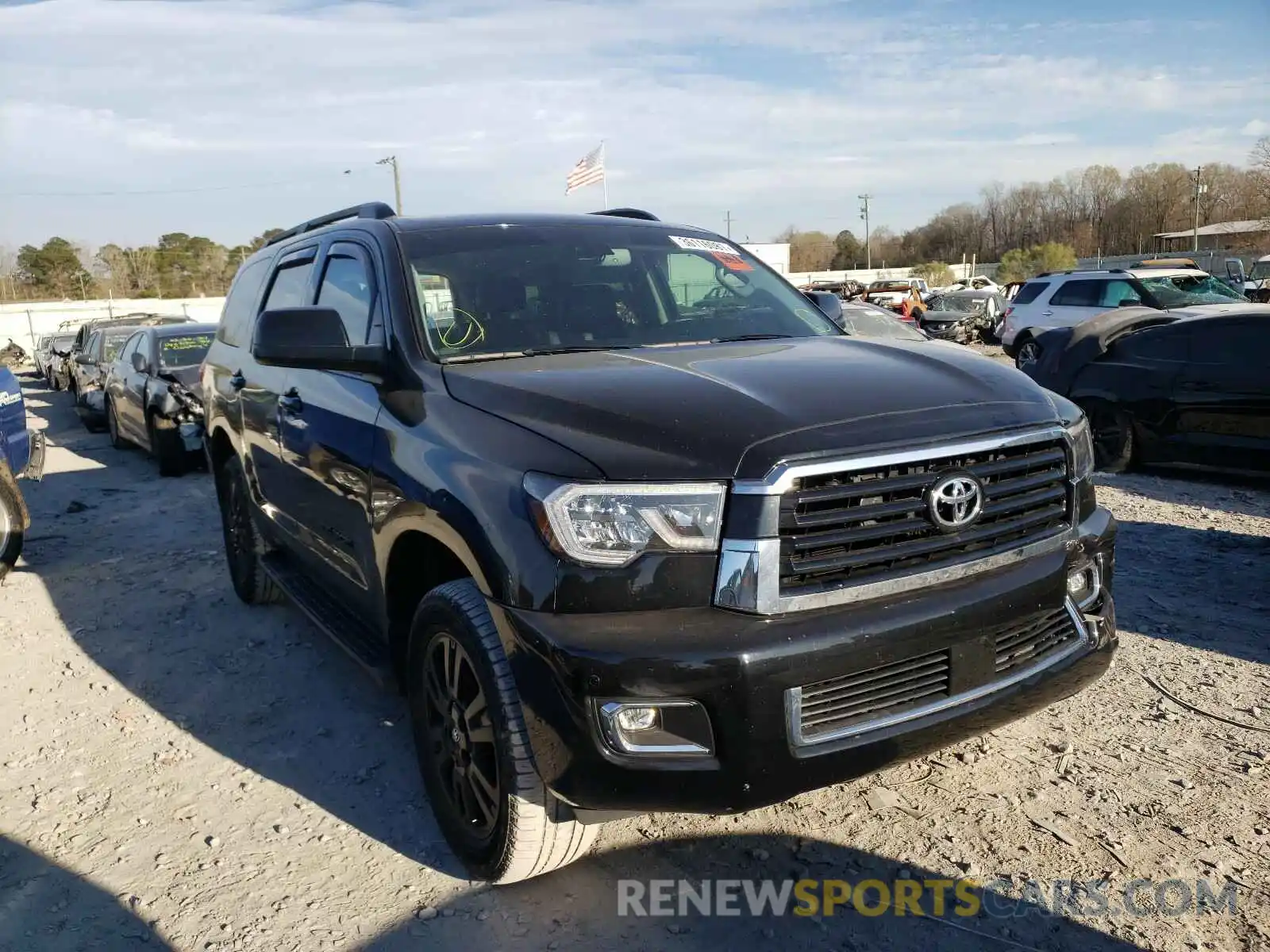 1 Photograph of a damaged car 5TDBY5G10KS165804 TOYOTA SEQUOIA 2019