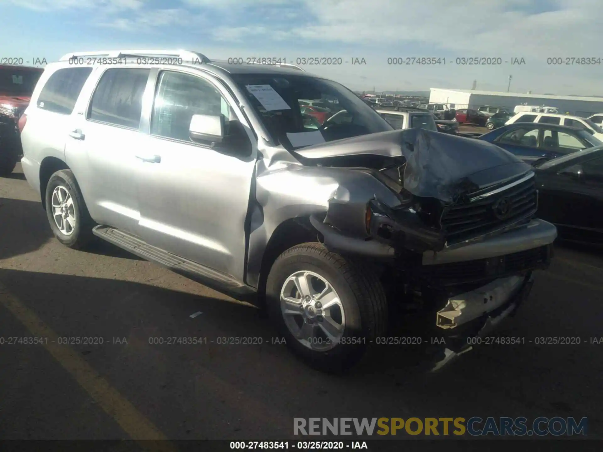 1 Photograph of a damaged car 5TDBY5G10KS169013 TOYOTA SEQUOIA 2019