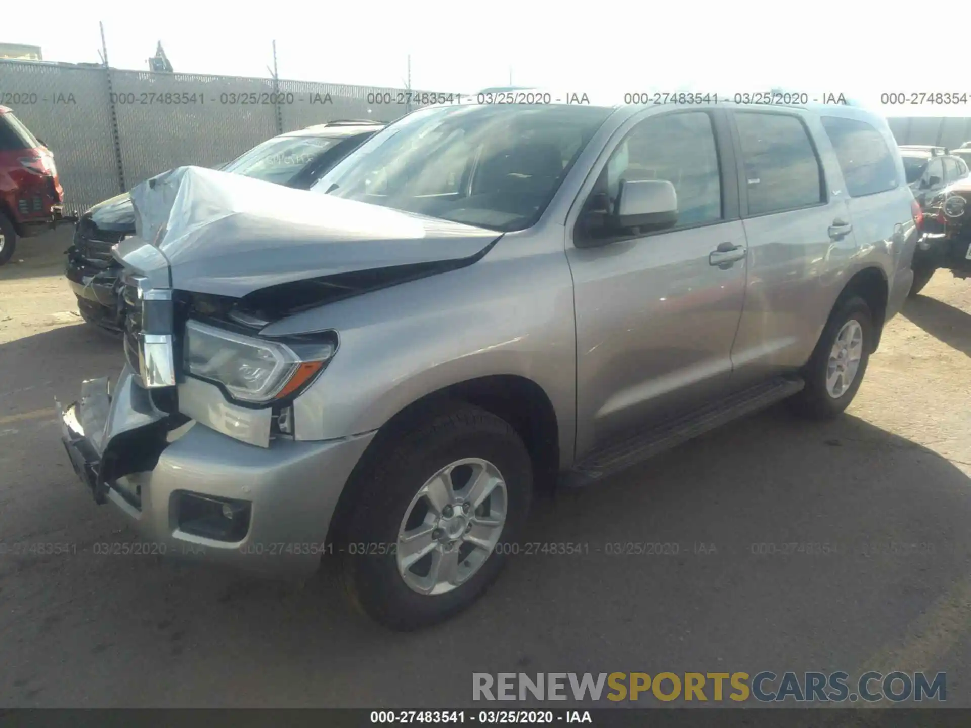 2 Photograph of a damaged car 5TDBY5G10KS169013 TOYOTA SEQUOIA 2019