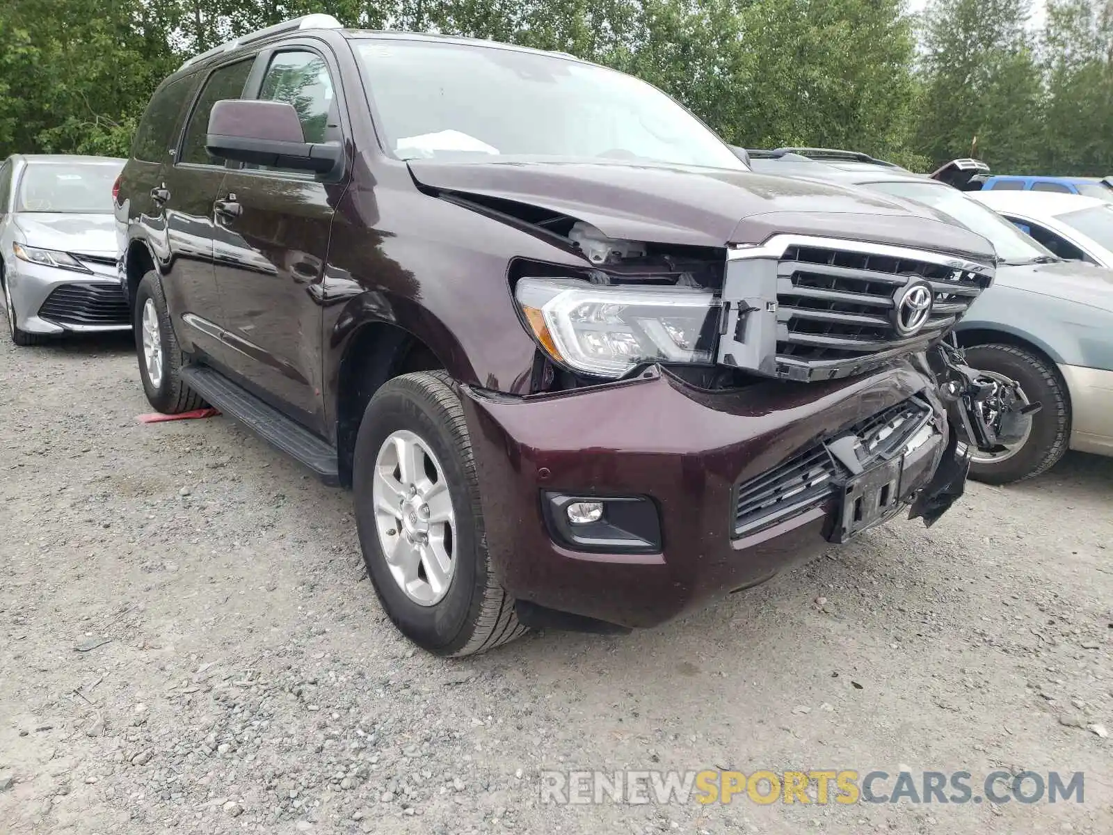 1 Photograph of a damaged car 5TDBY5G10KS173126 TOYOTA SEQUOIA 2019
