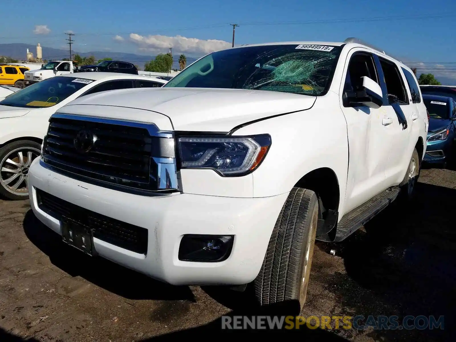 2 Photograph of a damaged car 5TDBY5G11KS169196 TOYOTA SEQUOIA 2019