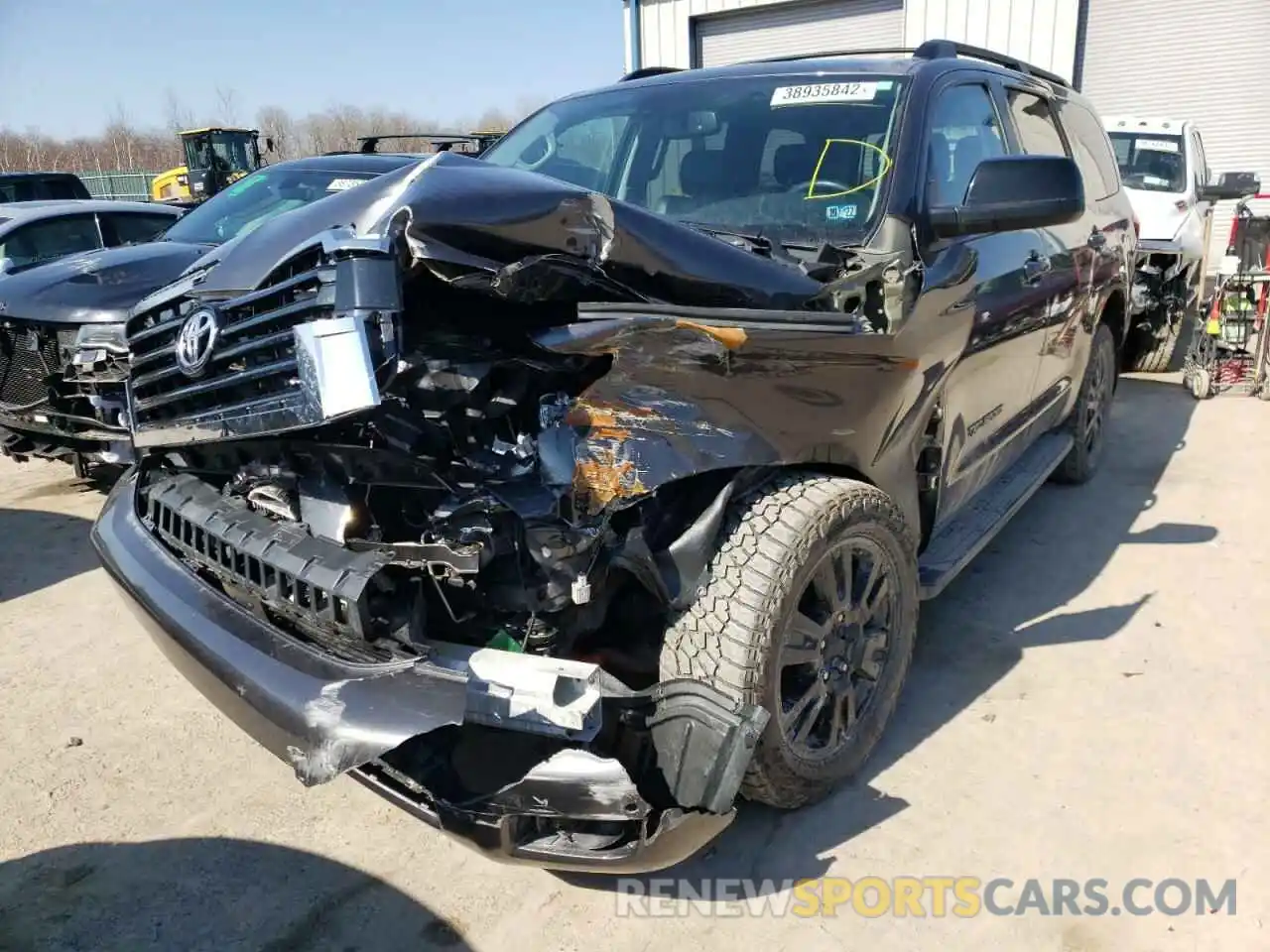 2 Photograph of a damaged car 5TDBY5G11KS174270 TOYOTA SEQUOIA 2019