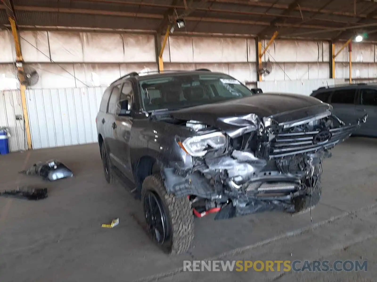 1 Photograph of a damaged car 5TDBY5G12KS174214 TOYOTA SEQUOIA 2019