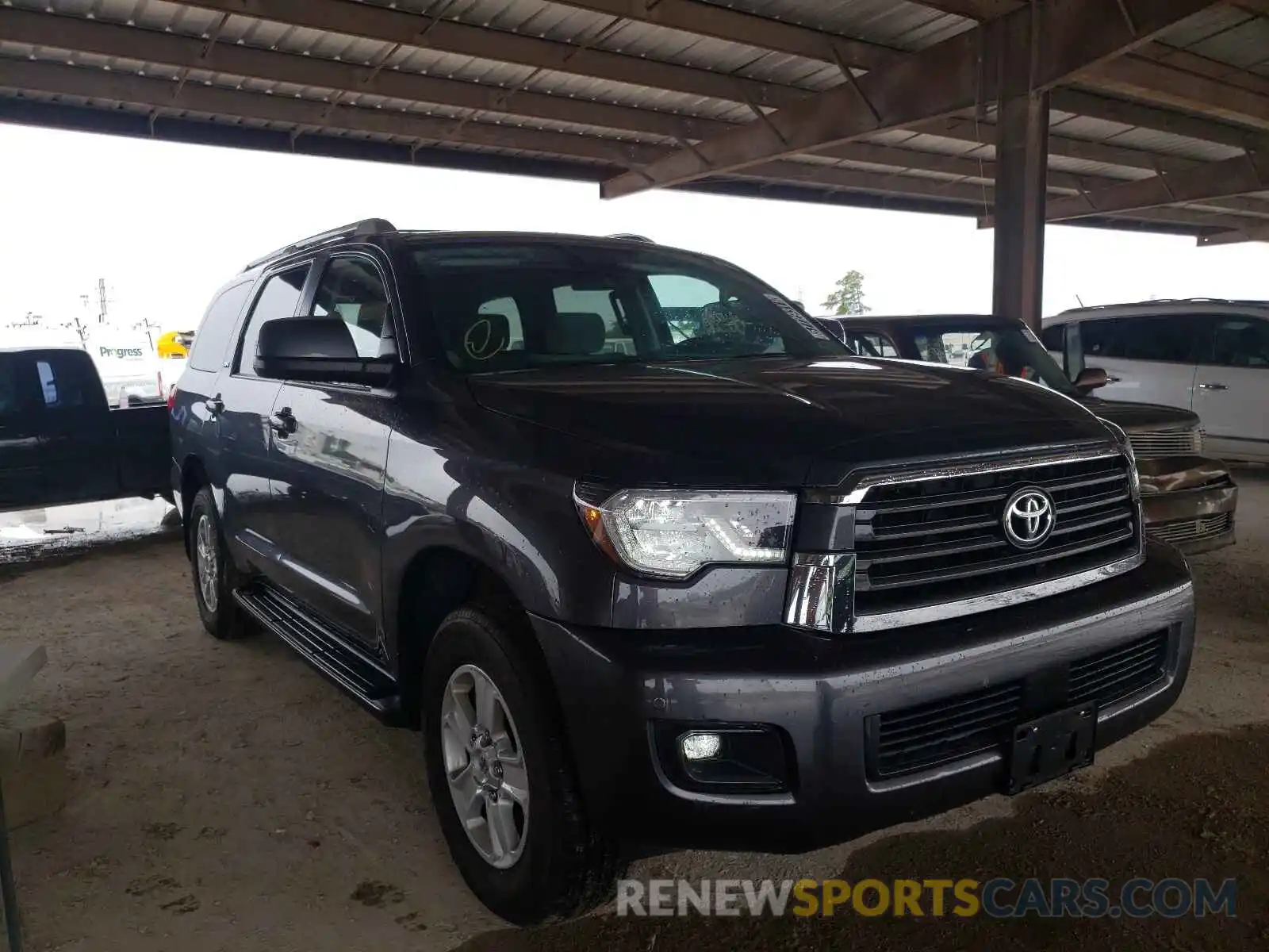 1 Photograph of a damaged car 5TDBY5G13KS170642 TOYOTA SEQUOIA 2019