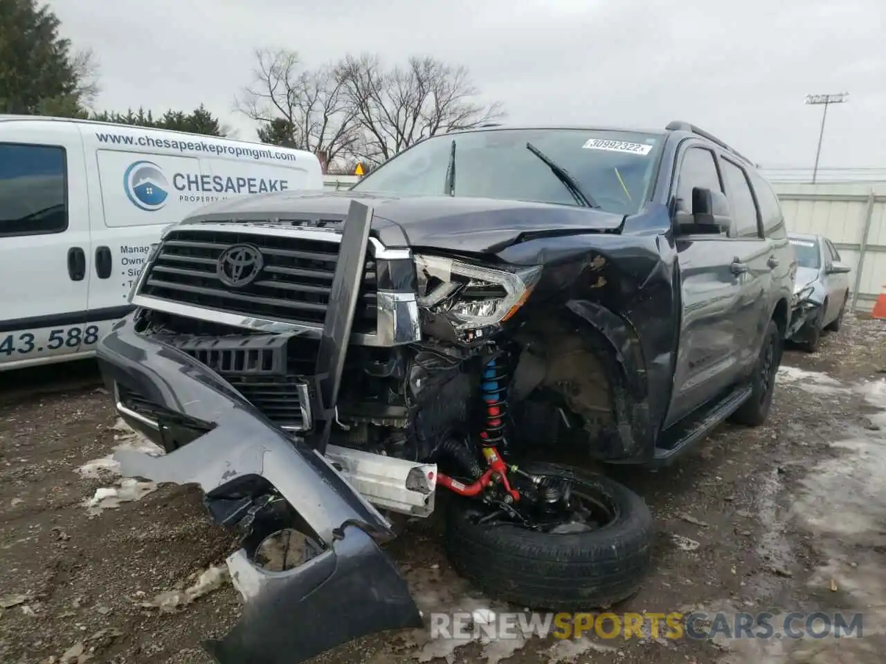 2 Photograph of a damaged car 5TDBY5G13KS172889 TOYOTA SEQUOIA 2019