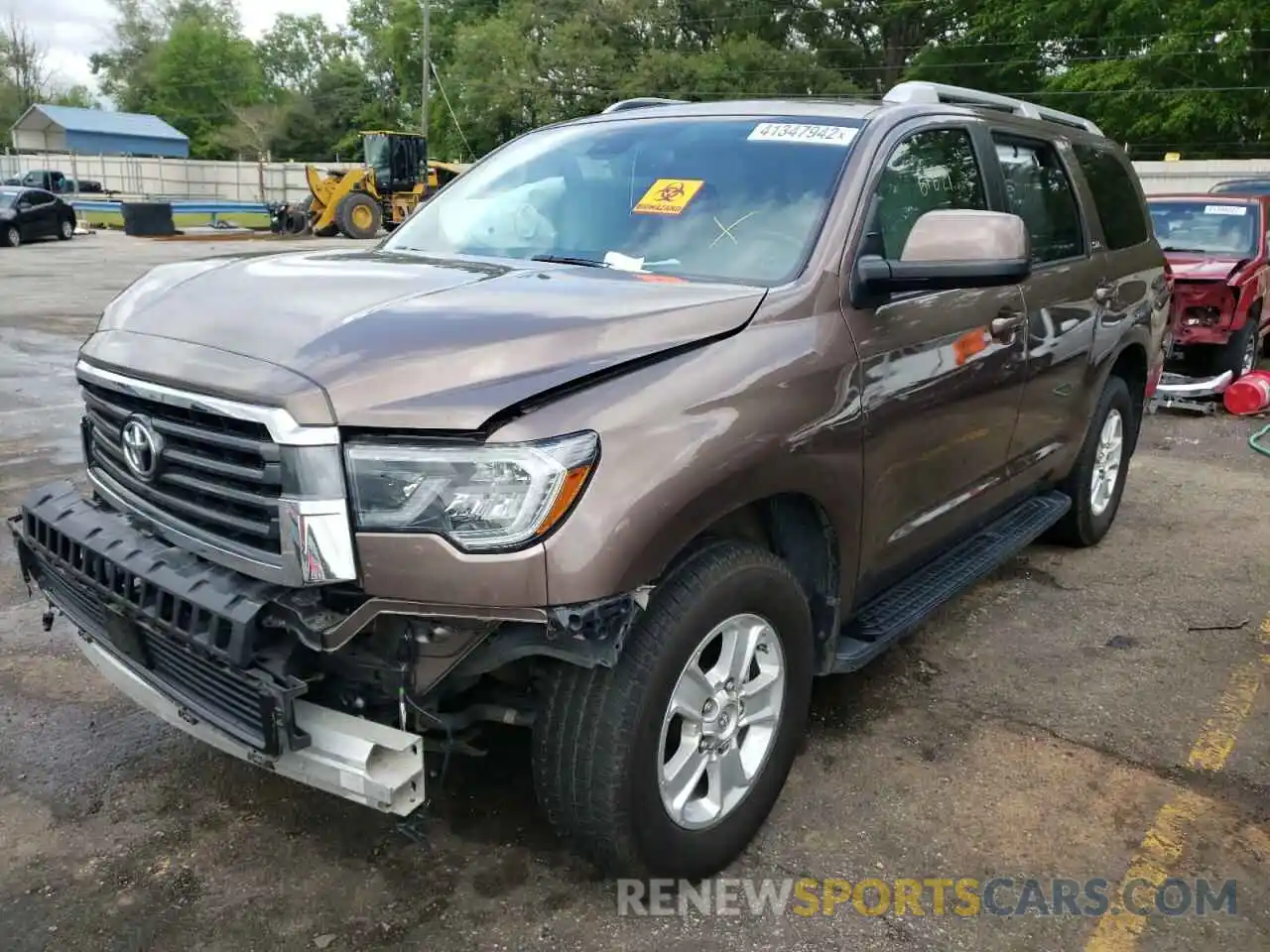 2 Фотография поврежденного автомобиля 5TDBY5G13KS174500 TOYOTA SEQUOIA 2019