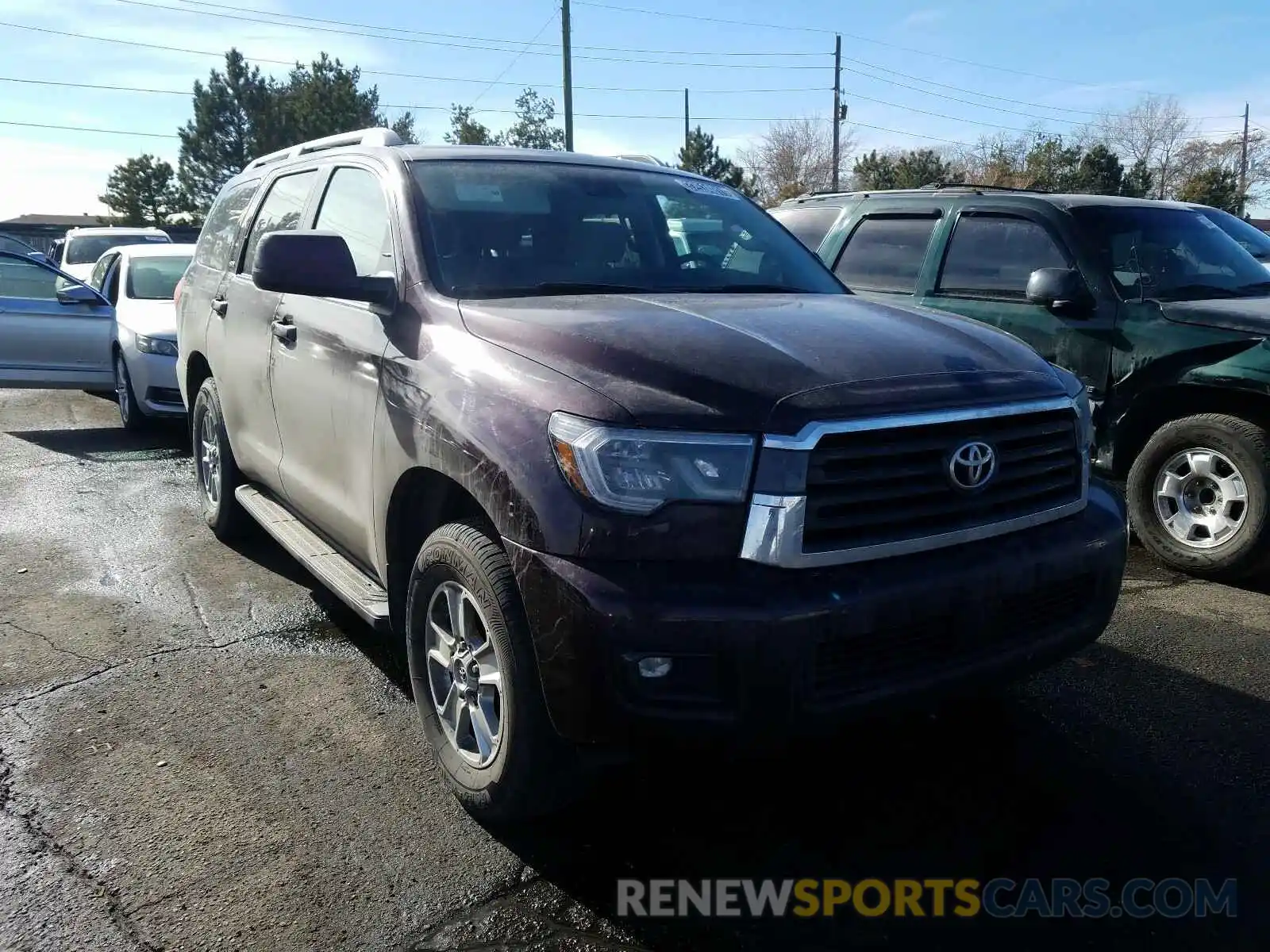 1 Photograph of a damaged car 5TDBY5G14KS170357 TOYOTA SEQUOIA 2019