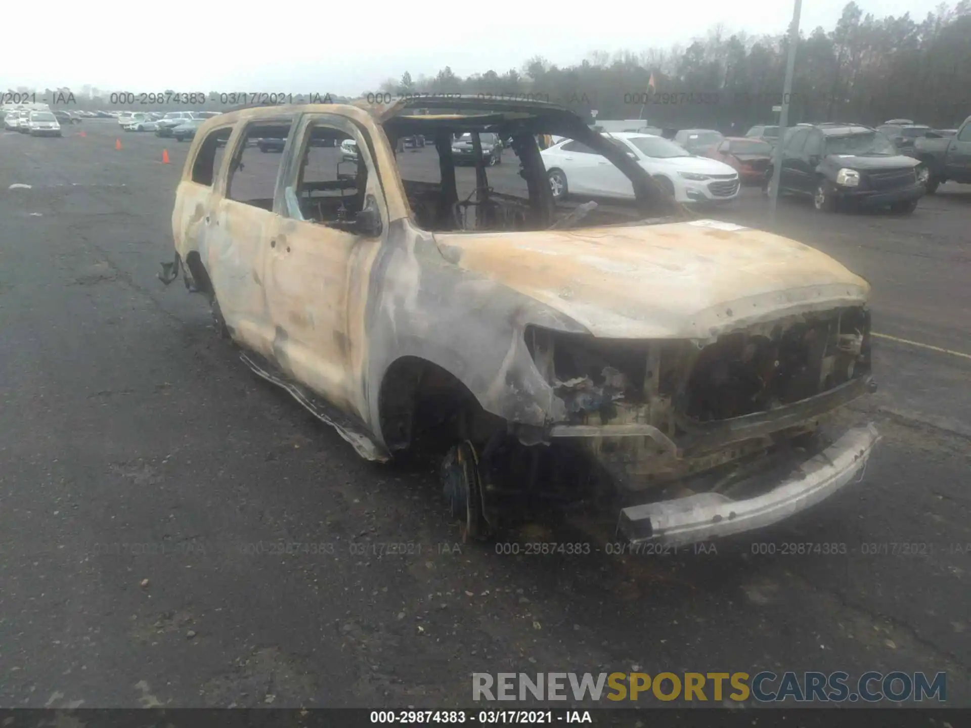 1 Photograph of a damaged car 5TDBY5G15KS169346 TOYOTA SEQUOIA 2019