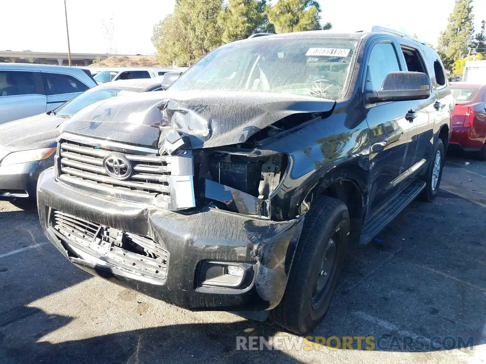 2 Photograph of a damaged car 5TDBY5G15KS173557 TOYOTA SEQUOIA 2019