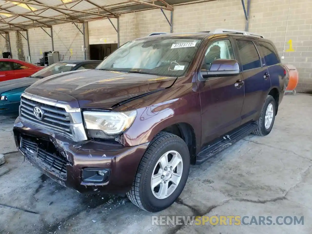 2 Photograph of a damaged car 5TDBY5G16KS168156 TOYOTA SEQUOIA 2019