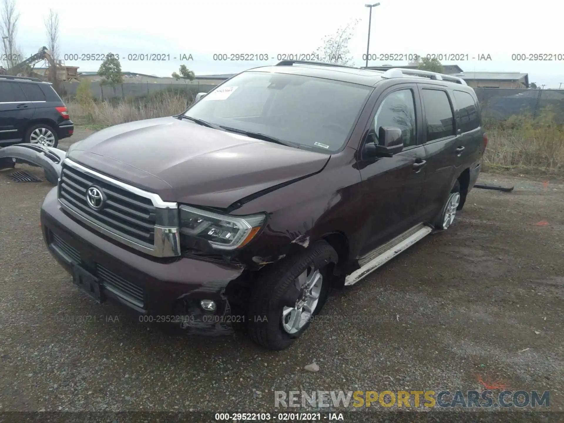 2 Photograph of a damaged car 5TDBY5G16KS173468 TOYOTA SEQUOIA 2019