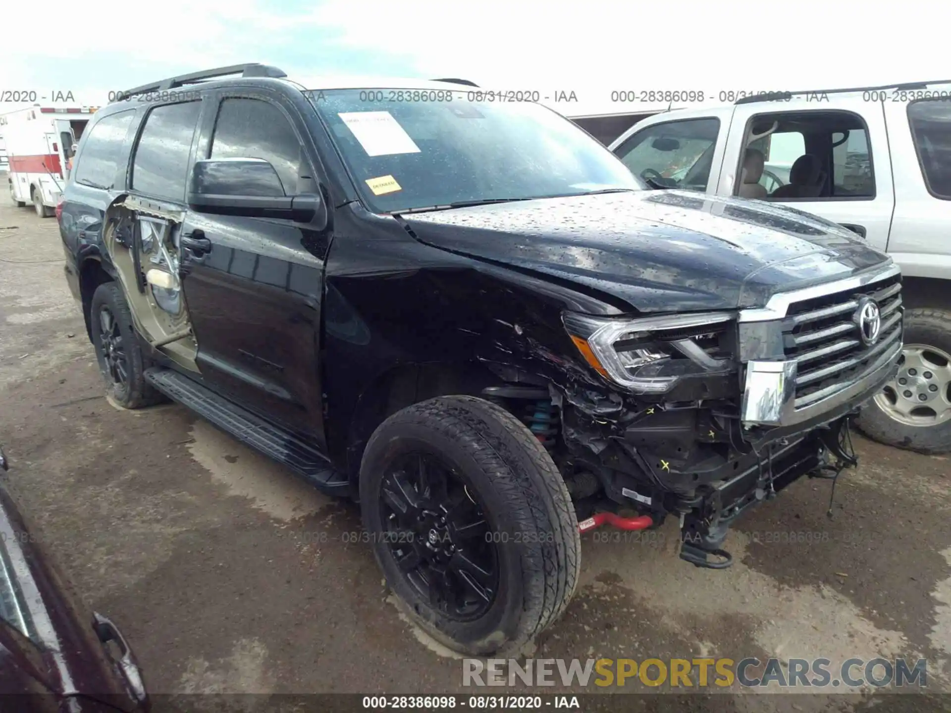 1 Photograph of a damaged car 5TDBY5G16KS174426 TOYOTA SEQUOIA 2019