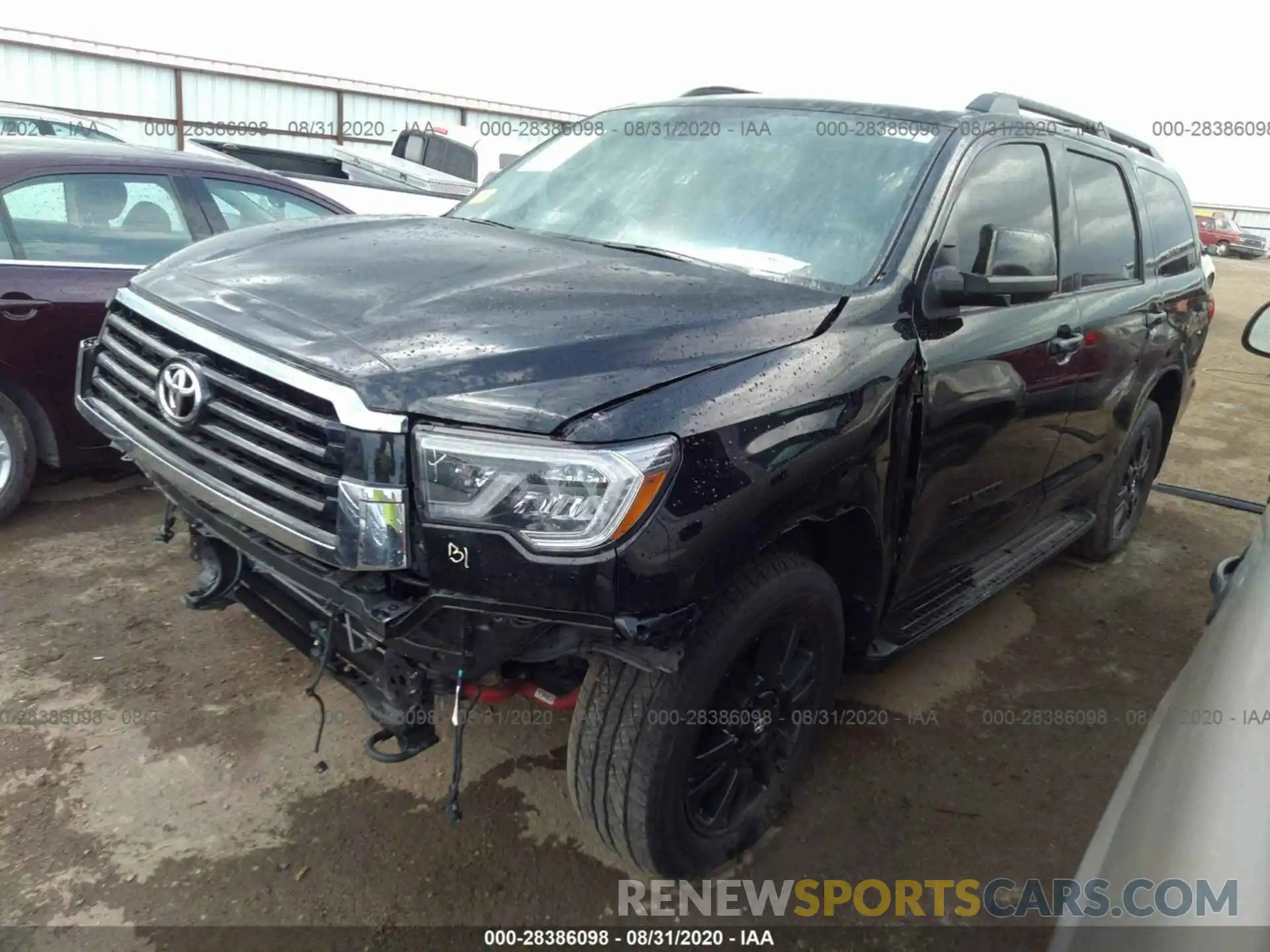 2 Photograph of a damaged car 5TDBY5G16KS174426 TOYOTA SEQUOIA 2019