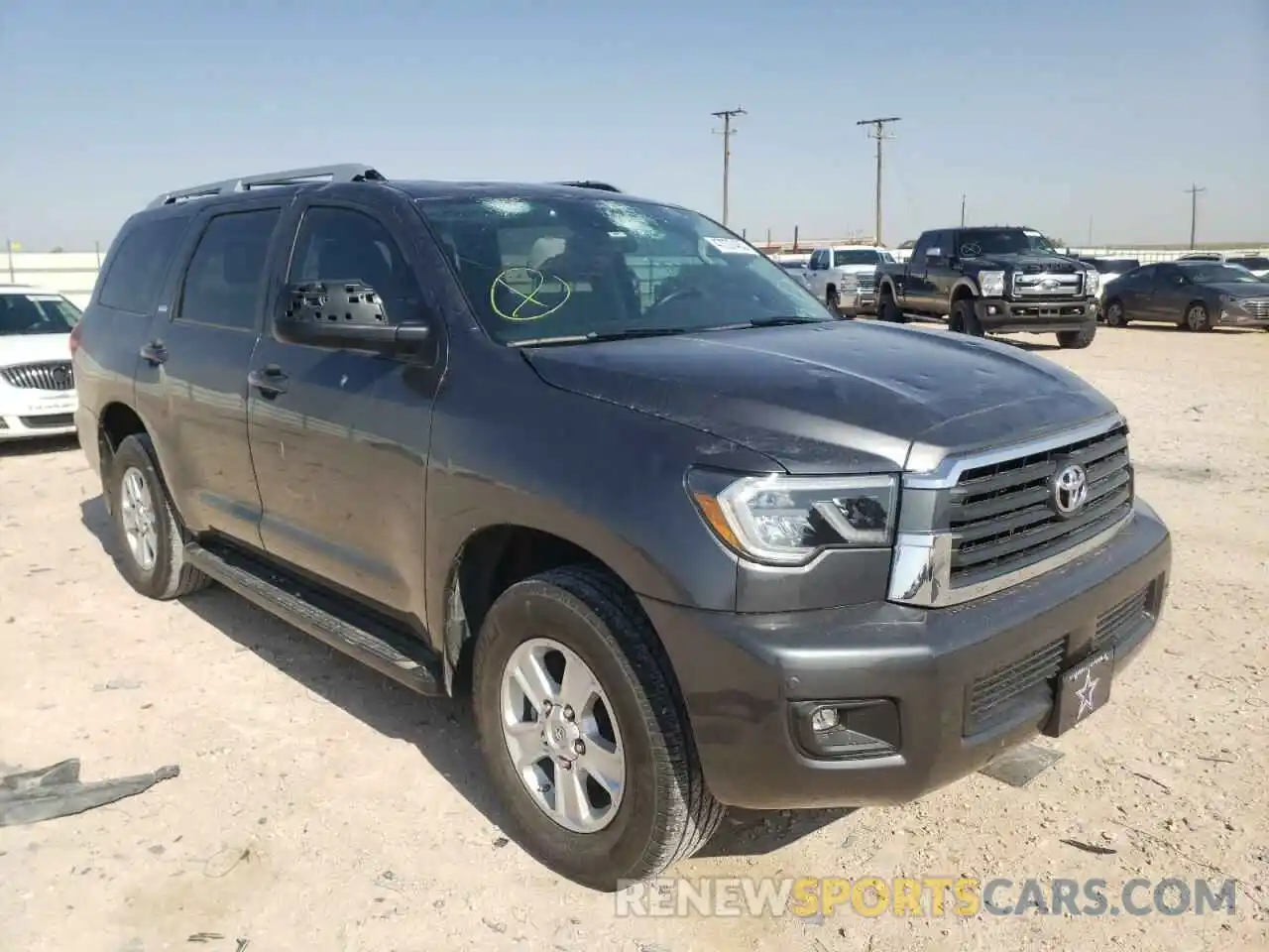 1 Photograph of a damaged car 5TDBY5G17KS166626 TOYOTA SEQUOIA 2019