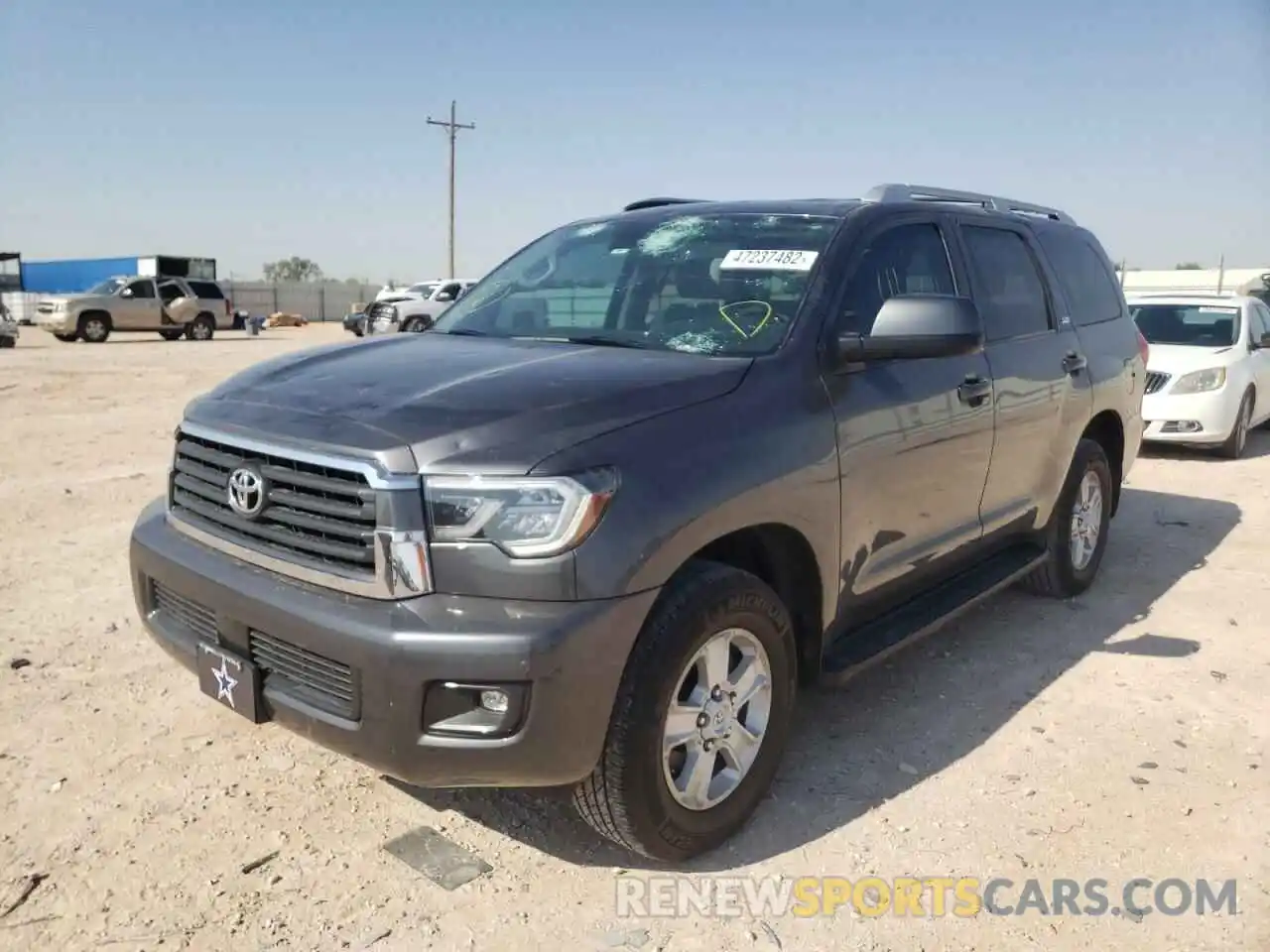 2 Photograph of a damaged car 5TDBY5G17KS166626 TOYOTA SEQUOIA 2019