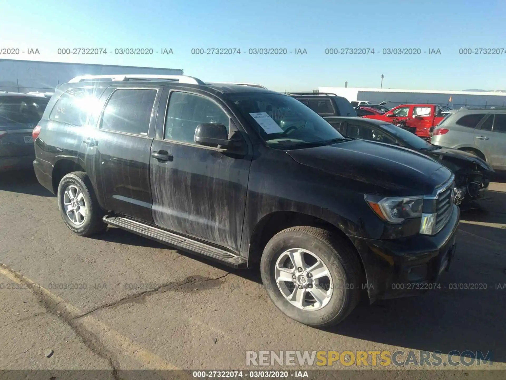 1 Photograph of a damaged car 5TDBY5G17KS168716 TOYOTA SEQUOIA 2019