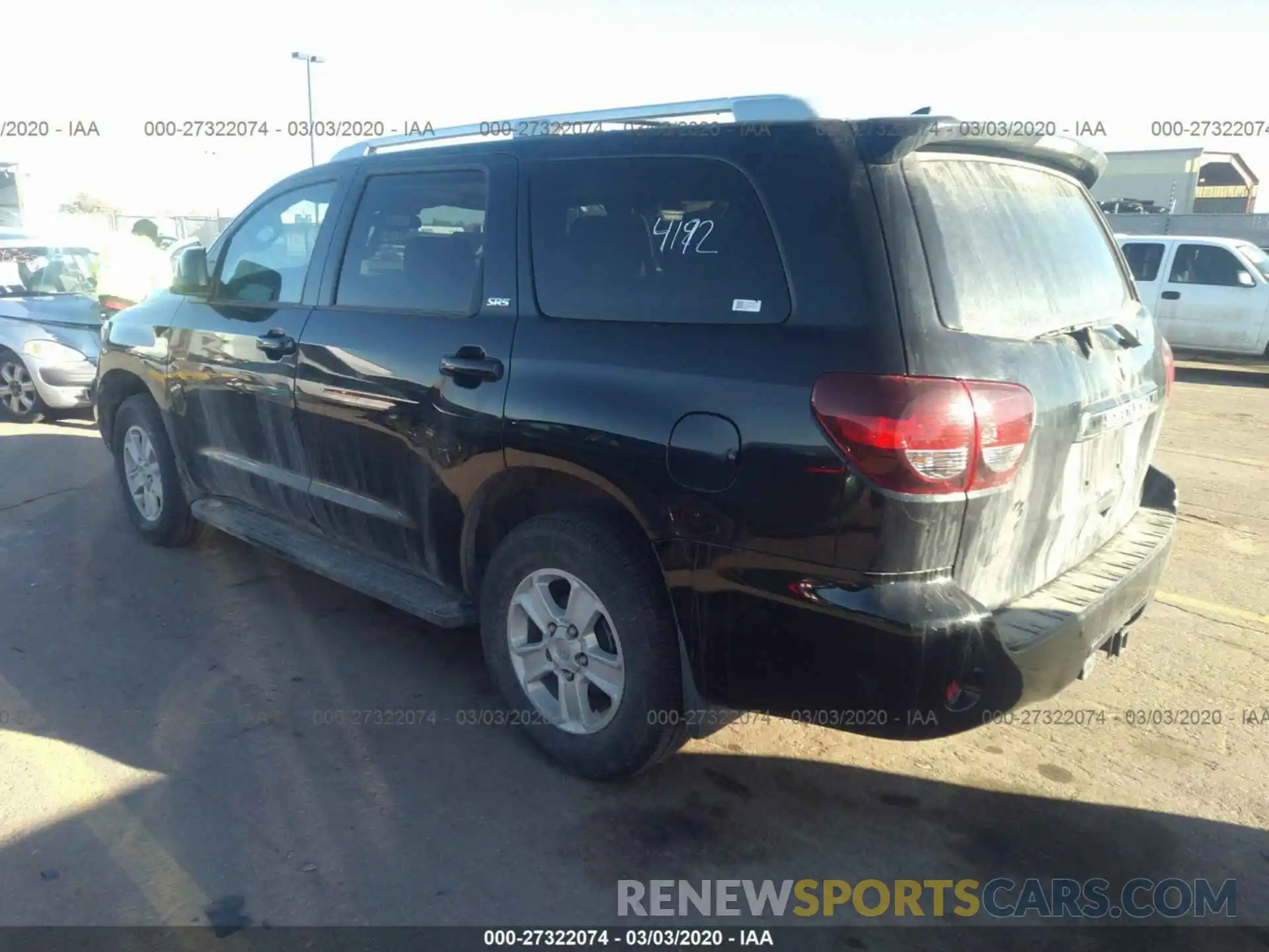 3 Photograph of a damaged car 5TDBY5G17KS168716 TOYOTA SEQUOIA 2019