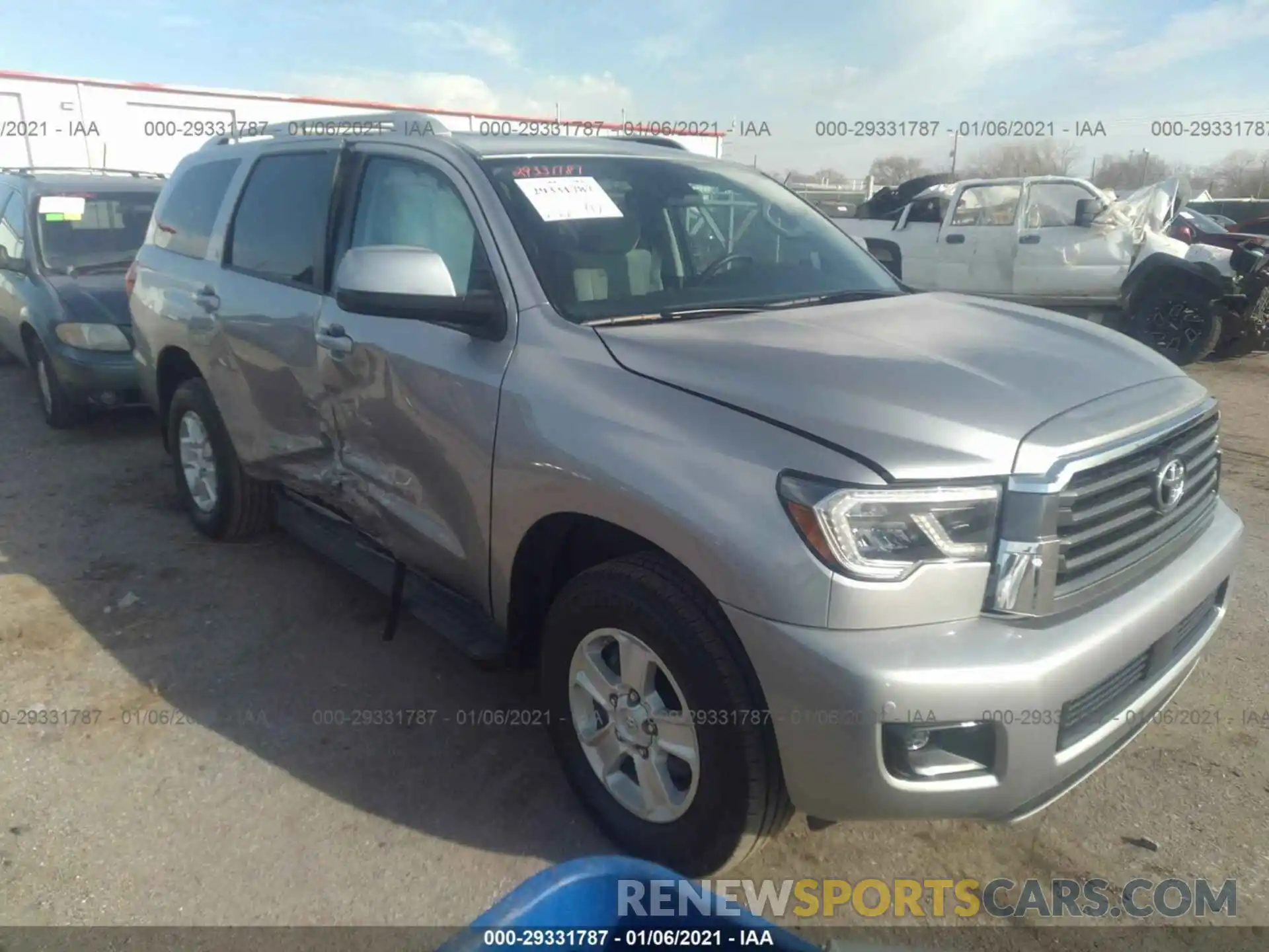 1 Photograph of a damaged car 5TDBY5G19KS166580 TOYOTA SEQUOIA 2019