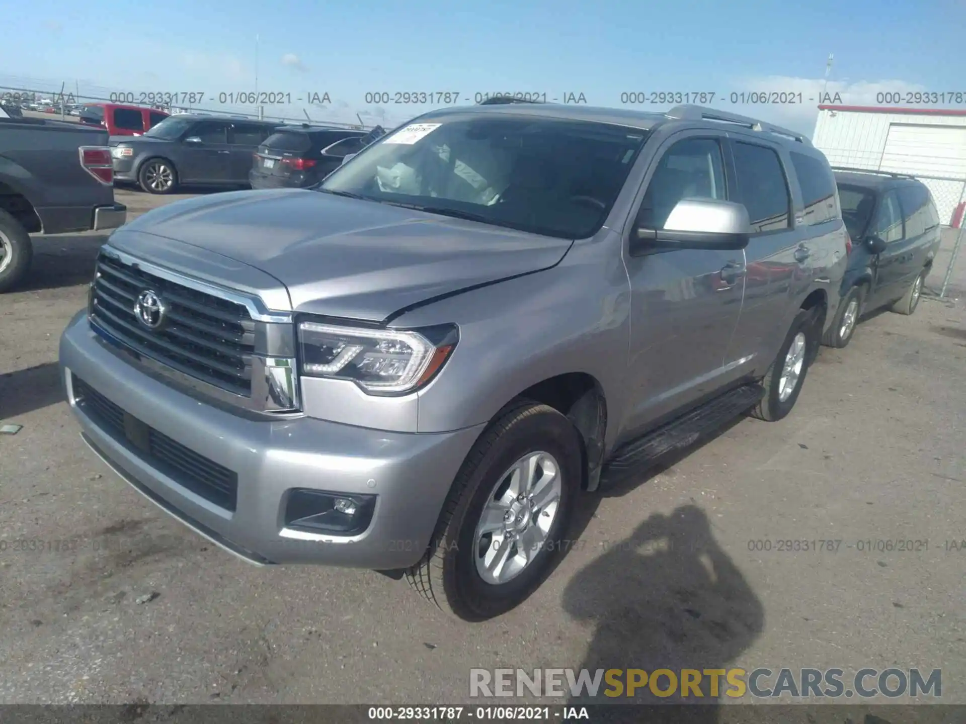 2 Photograph of a damaged car 5TDBY5G19KS166580 TOYOTA SEQUOIA 2019