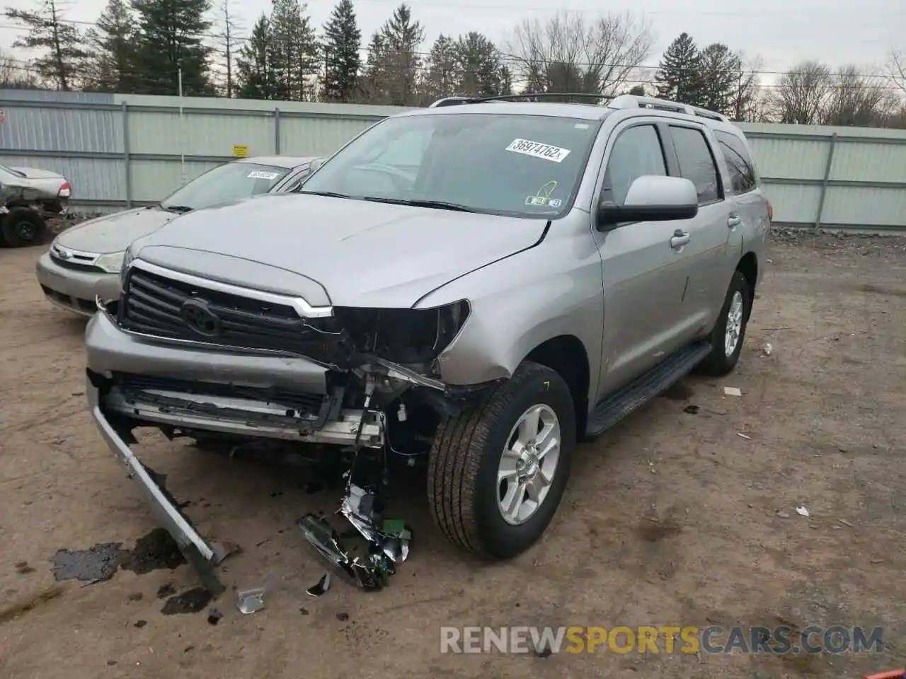 2 Photograph of a damaged car 5TDBY5G19KS169897 TOYOTA SEQUOIA 2019