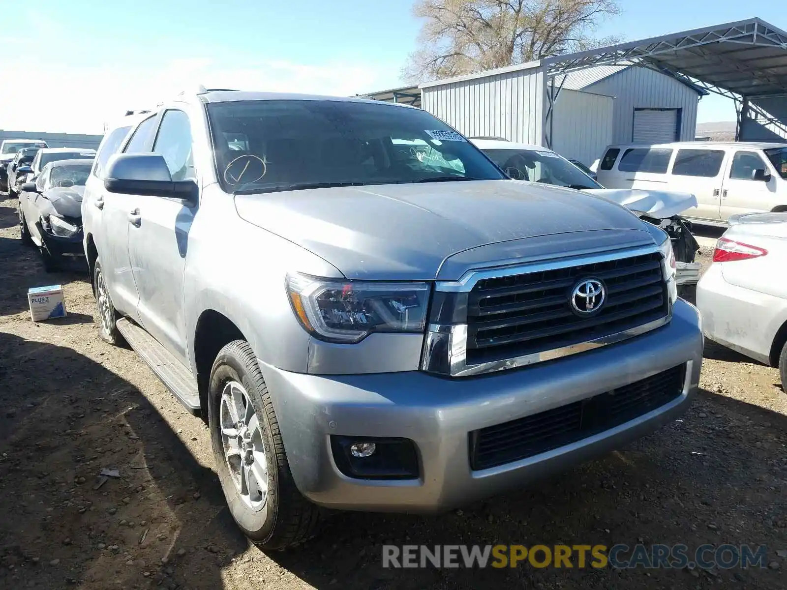 1 Photograph of a damaged car 5TDBY5G19KS170614 TOYOTA SEQUOIA 2019