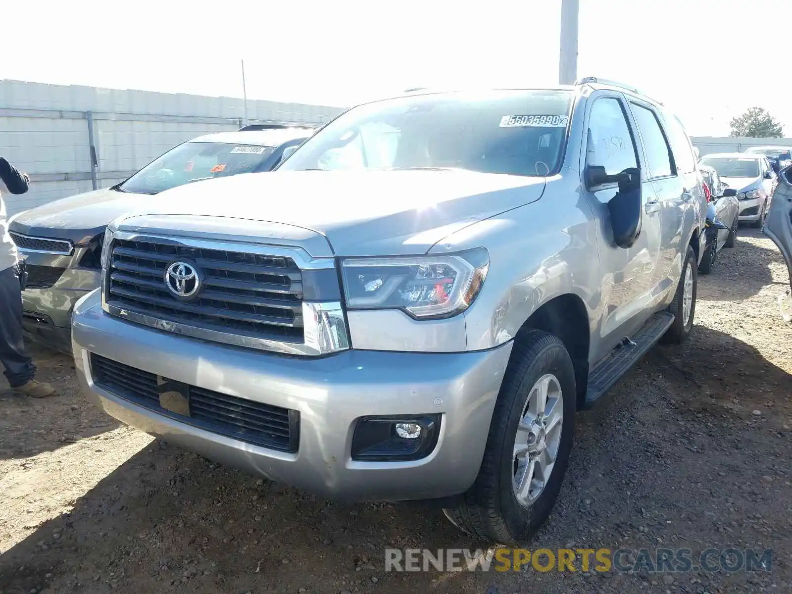 2 Photograph of a damaged car 5TDBY5G19KS170614 TOYOTA SEQUOIA 2019