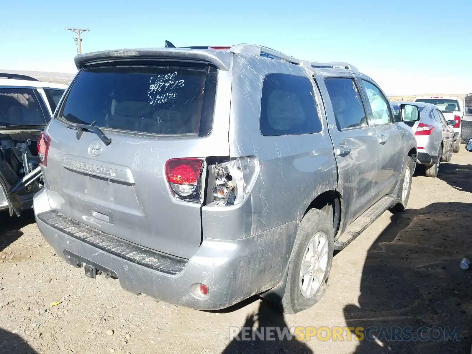 4 Фотография поврежденного автомобиля 5TDBY5G19KS170614 TOYOTA SEQUOIA 2019